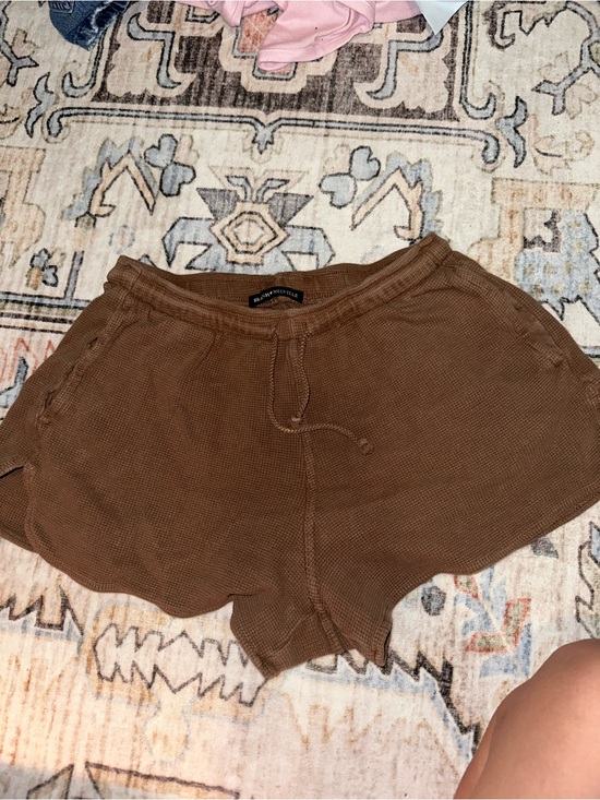 Brandy Melville Pants - Brandy Melville Waffle Knit Brown Women's Shorts
